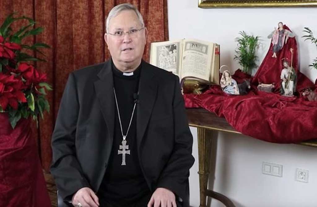 El obispo de la Diocesis Jose Manuel Lorca Planes felicita a todos los ciudadanos con unas palabras muy emotivas.