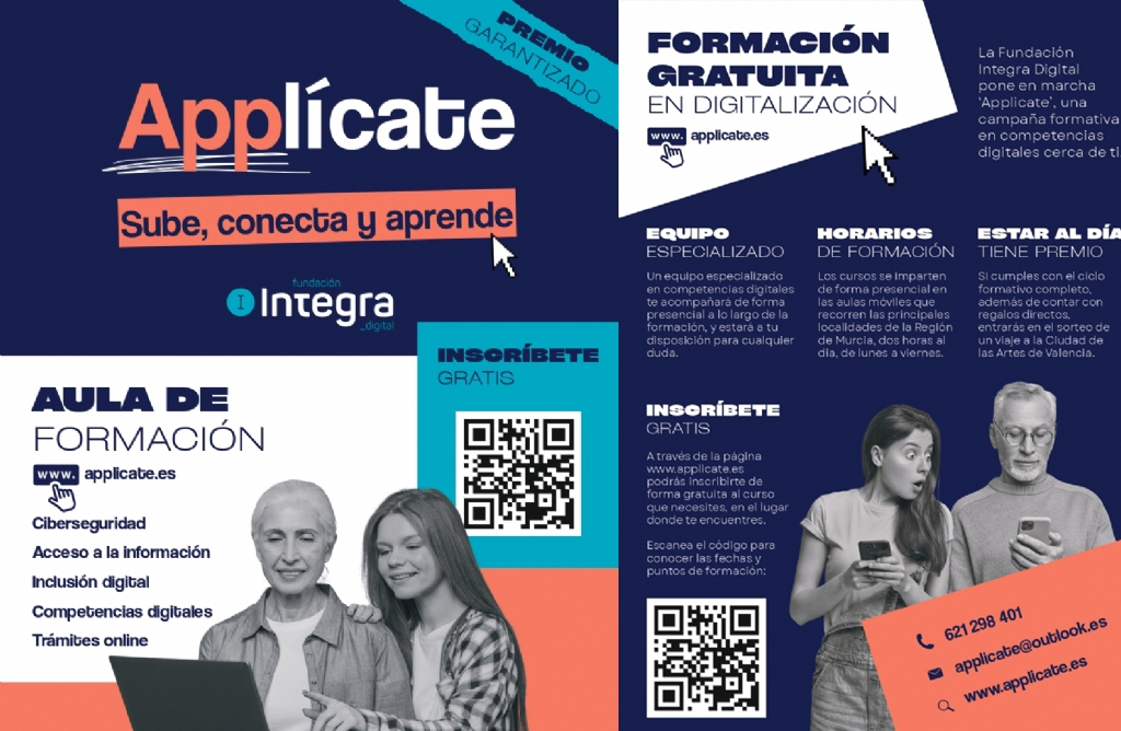  Applcate. Sube, conecta y aprende llega a Totana para ofrecer nociones de cara a superar la brecha digital