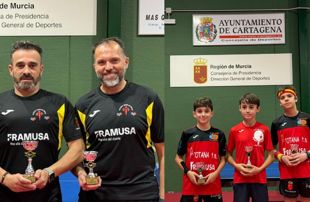 Cinco totaneros se hacen con una plaza para jugar en el Estatal Nacional de Tenis de Mesa