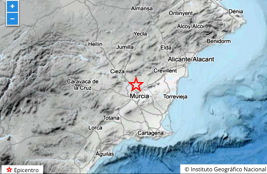 Dos terremotos sacuden Totana y Aledo 