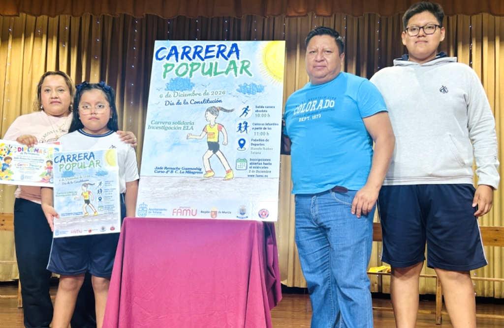 Jade Remache gana el concurso de dibujo para ilustrar el cartel del Cross D�a de la Constituci�n 2026